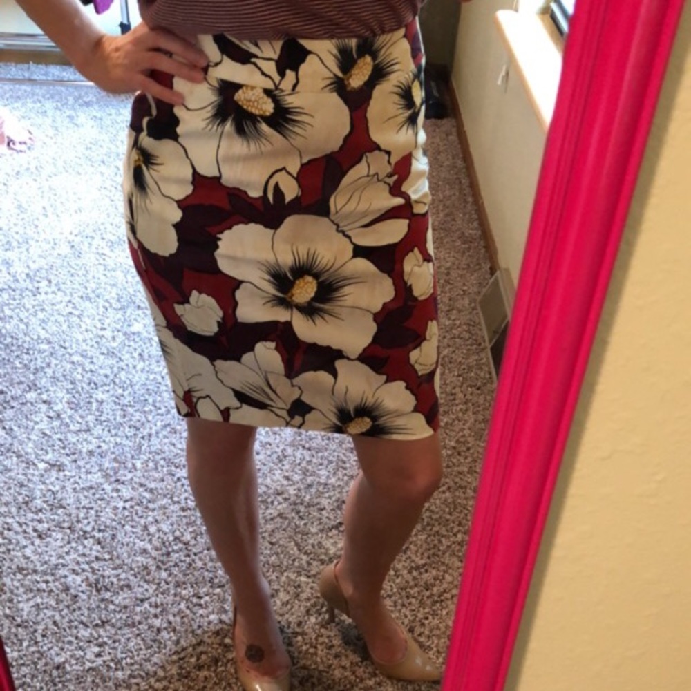 Beautiful floral Ann Taylor 0P skirt
